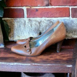 🤎ECCO Mary Jane Pumps Leather Upper Size 7.5🤎